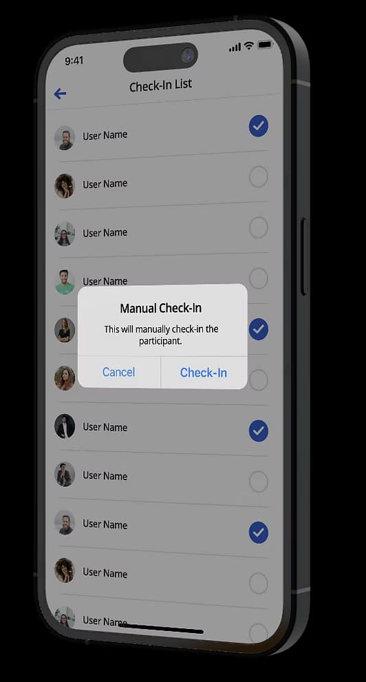 Apperone digital itinerary screen
